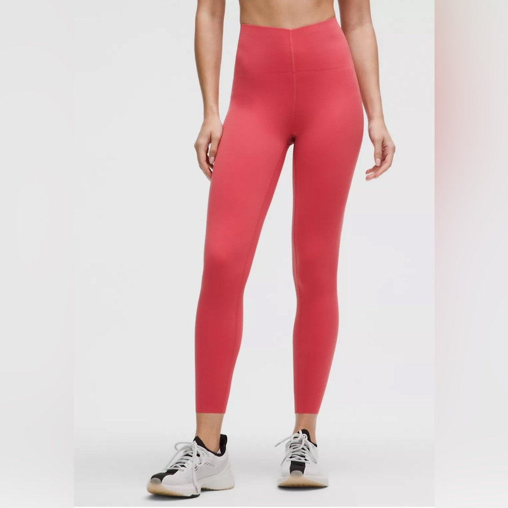 Lululemon Glow Up HR Tight 25”- Desert Red - NEW